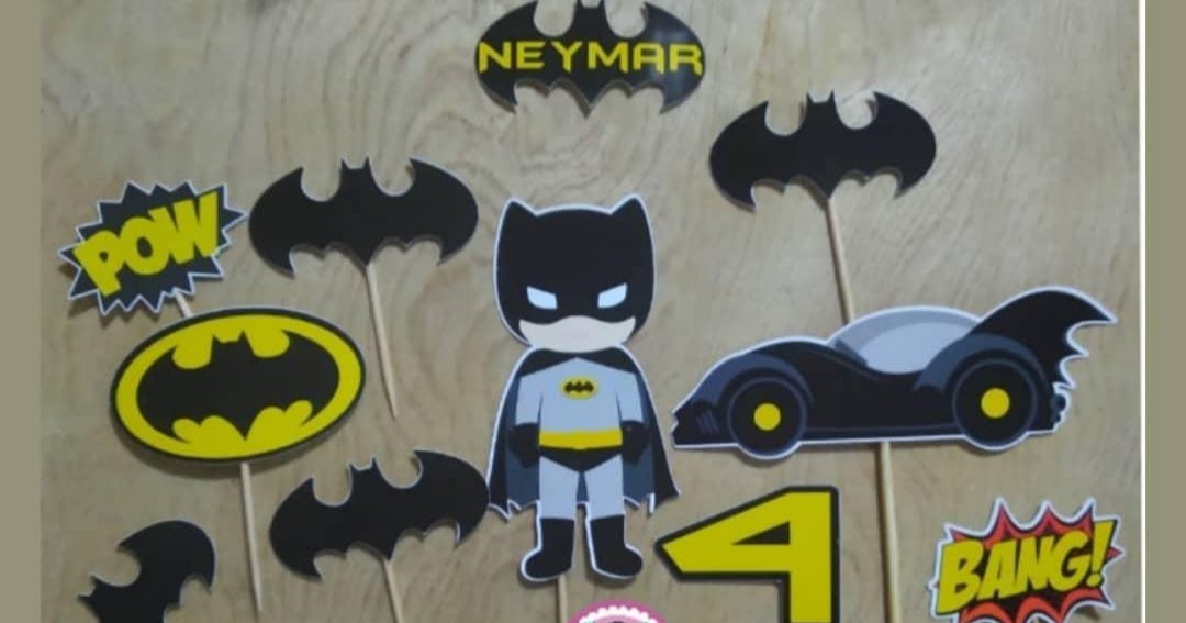 Topper Batman Neymar 4 - Mis Toppers Tus Toppers