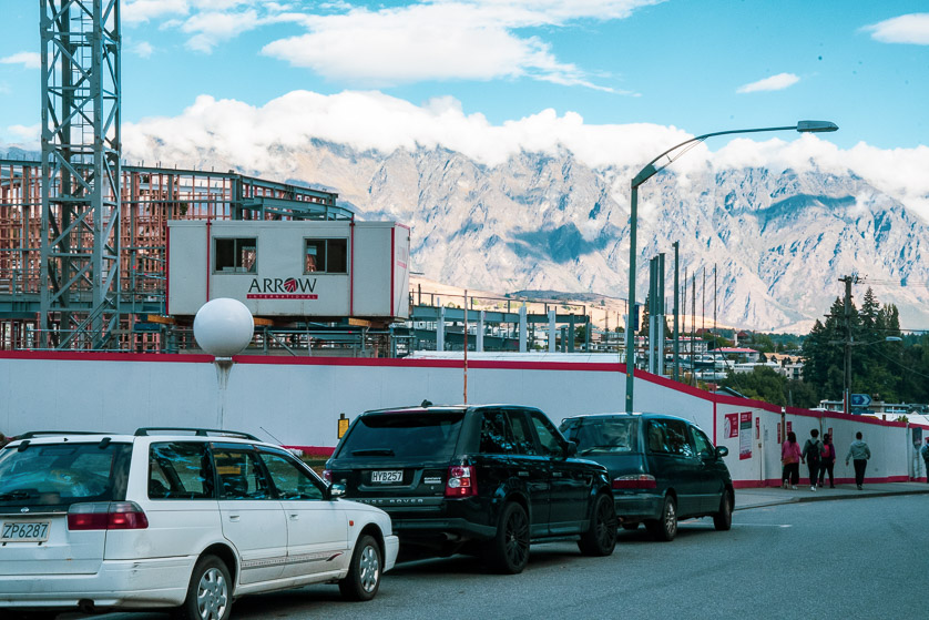 Hotel construction in Queenstown pre-COVID-19.