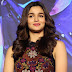 Model Alia Bhatt Long Hair Stills In Green Dress