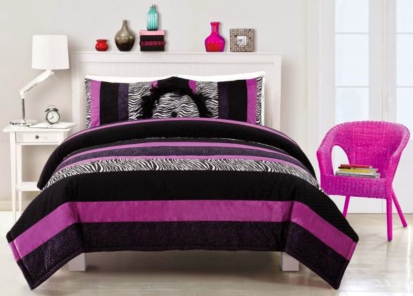 Dormitorios en morado y negro - Colores en Casa