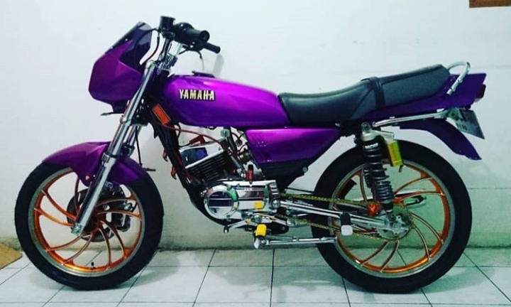 Modifikasi Rx King Warna Ungu Polos, Original, Metalik, Terong, Muda