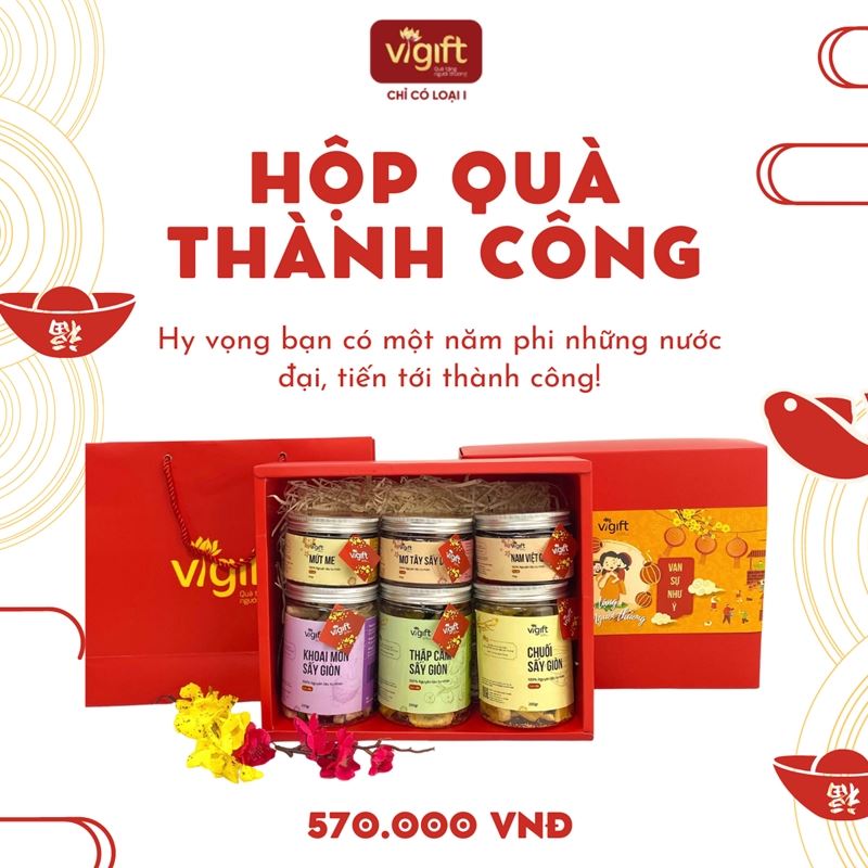 [Ngọt] ViGift Hộp Quà ViGift 6 Thành Công