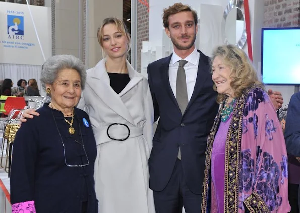 Pierre Casiraghi and Beatrice Borromeo with his aunt, Bona Borromeo, and grandmother, Marta Marzotto