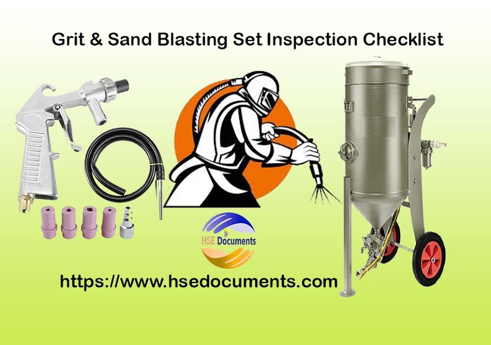 Grit & Sand Blasting Set Inspection Checklist 