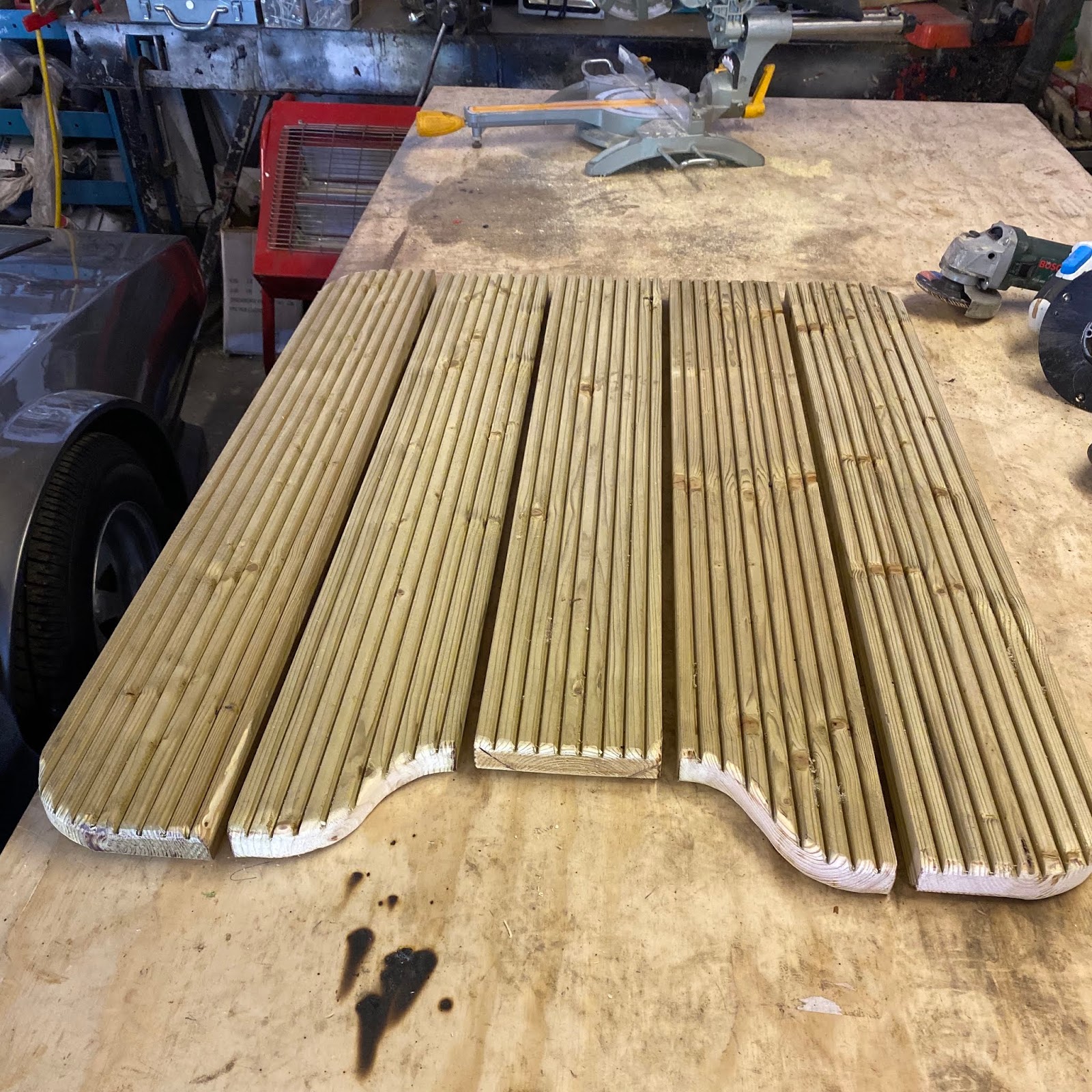 Trailer Hot Tub Build Blog Creating the seats inside the hot tub