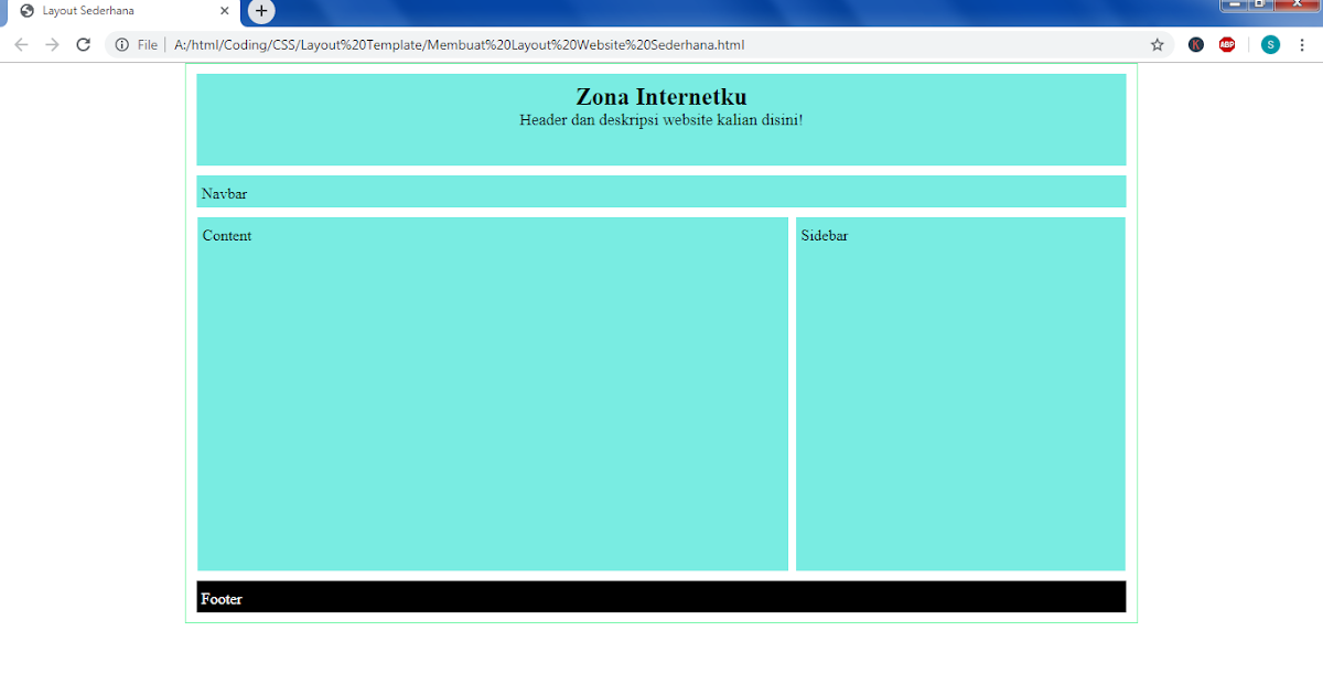 Cara Membuat Website Di Notepad Notepad Webpage Menggunakan Increase ...