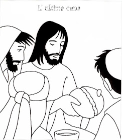 última cena colorear última cena colorear