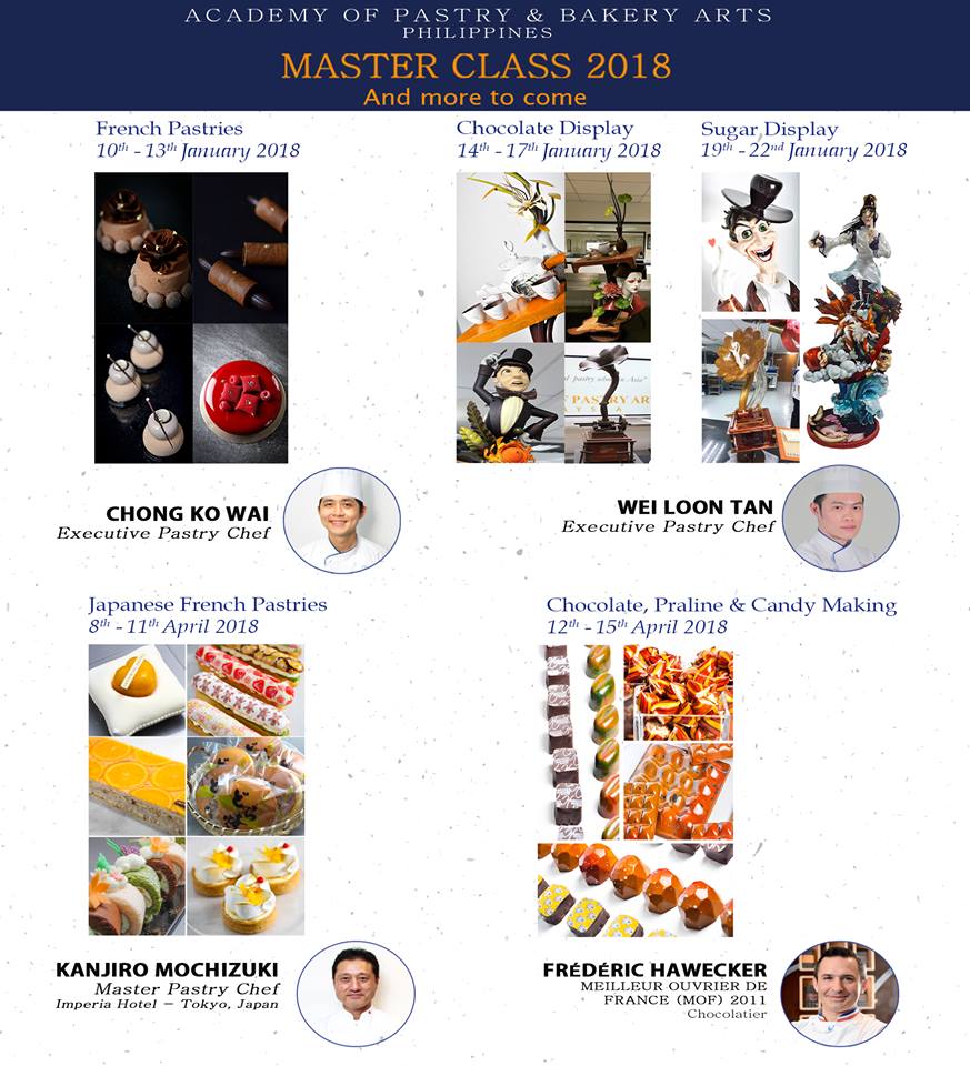 APCA MALAYSIA Pastry & Culinary schools January 2018