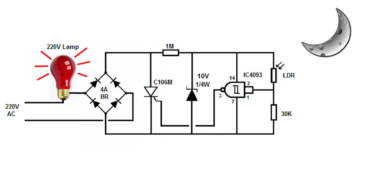 Photocell Switch Circuit Diagram