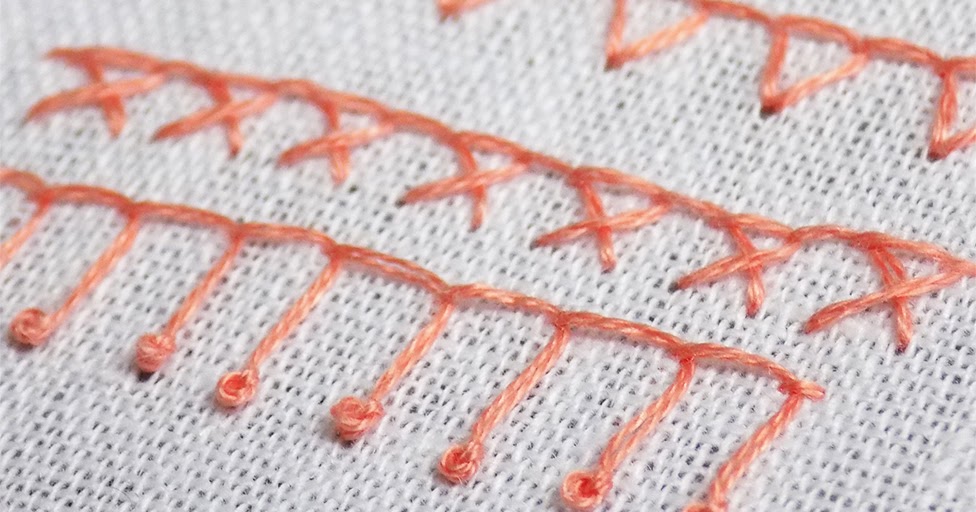 Buttonhole stitch Lesson 2 variations Stitch Floral