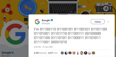 google's first tweet on twitter