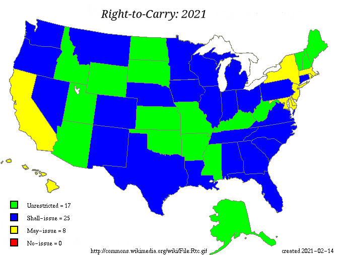 That man in black Constitutional Carry states map ( Permitless Carry