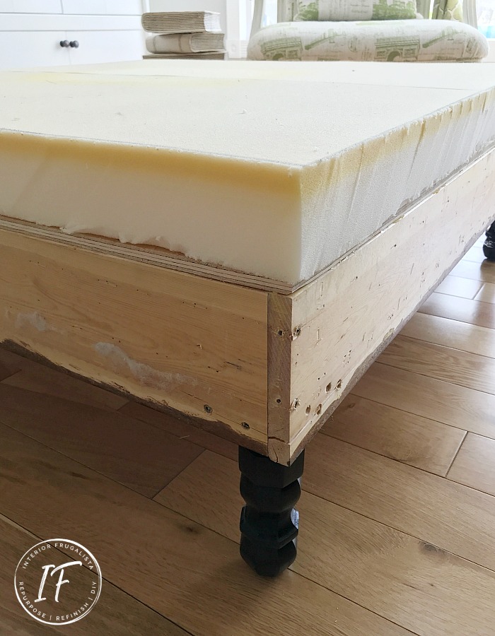 How To Build A Large Upholstered Ottoman Interior Frugalista