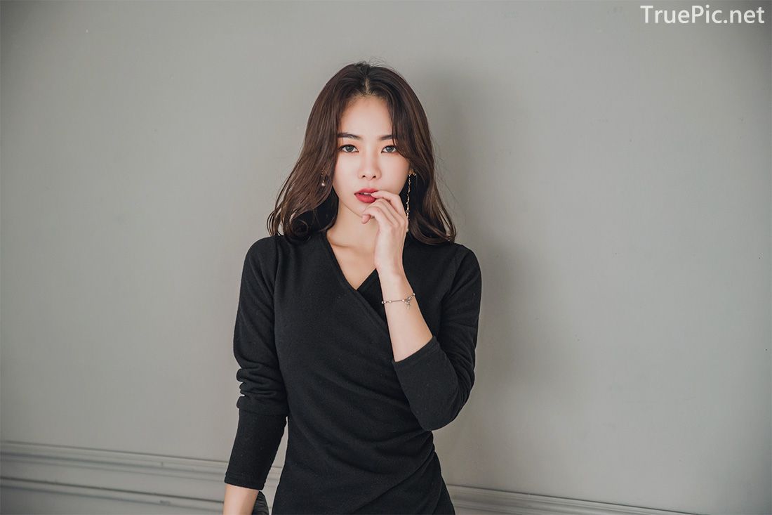 Korean fashion model - An Seo Rin - Woolen office dress collection