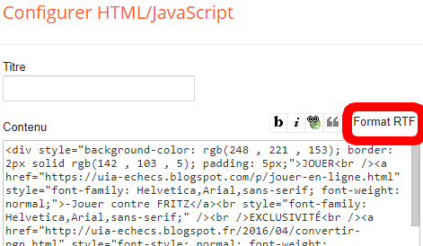 Abc Blog Amp Blogger Inserer Du Code Html