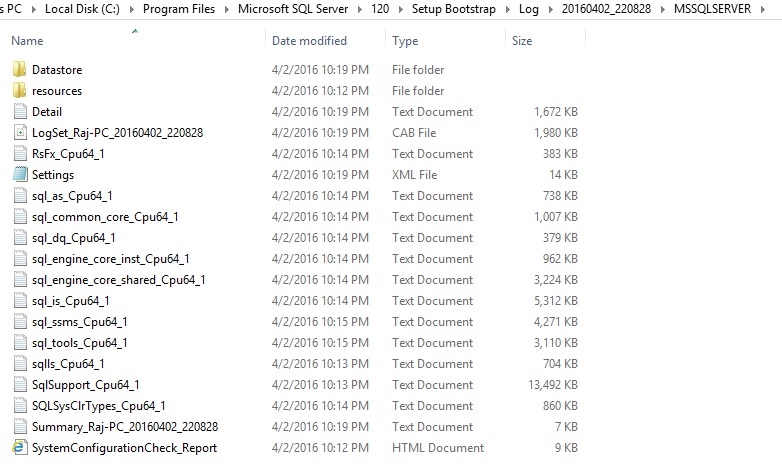 SQL and SQL only: Folders to Check for errors in SQL Patching or ...