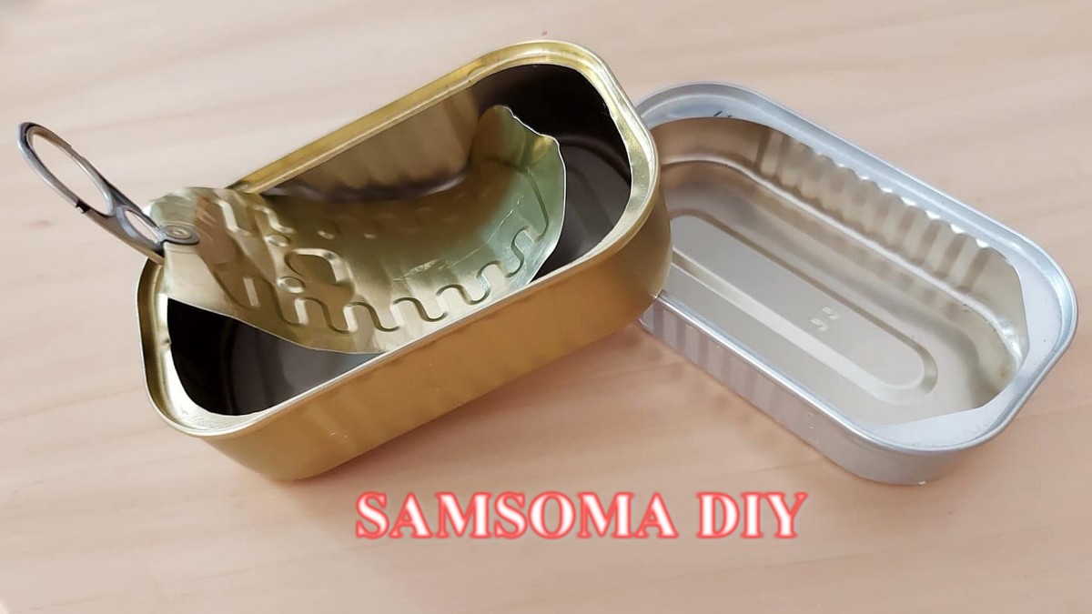 شاهدوا ماذا تصنع بعلب السردين الفارغة / تدوير علب السردين / Creative