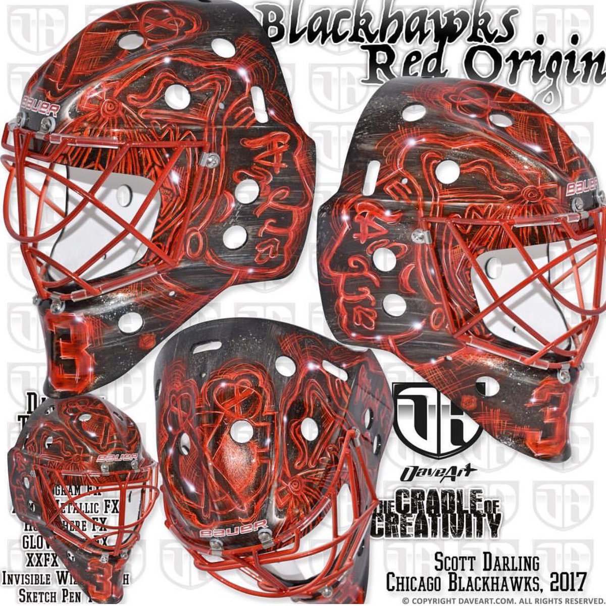 I Love Goalies Scott Darling 2016 17 Mask