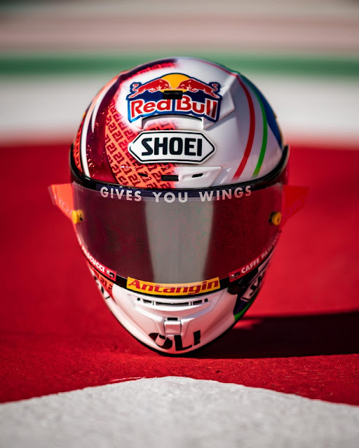 Racing Helmets Garage Shoei XSpirit III F.Di Giannantonio Mugello 2021 by Effetti Designs
