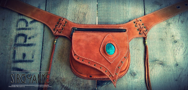 SiboYanke+Leather Utility Belt+Festival Belt+Leather Festival Belt+Festival Utility Belt+Leather Waist Bag+Utility Belt Festival+Festival+GürteltascheGemsatones+Chrysocolla+Aventutine+Epodite+Labradorite+Moonstone