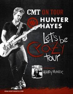 Hunter Hayes Ashley Monroe concert tour CMT Grammy