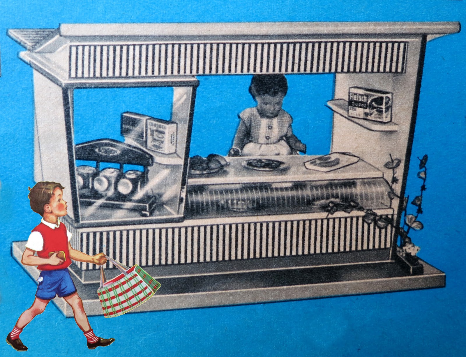 diePuppenstubensammlerin: Käufladen - Moritz Gottschalk - Toy grocery shops