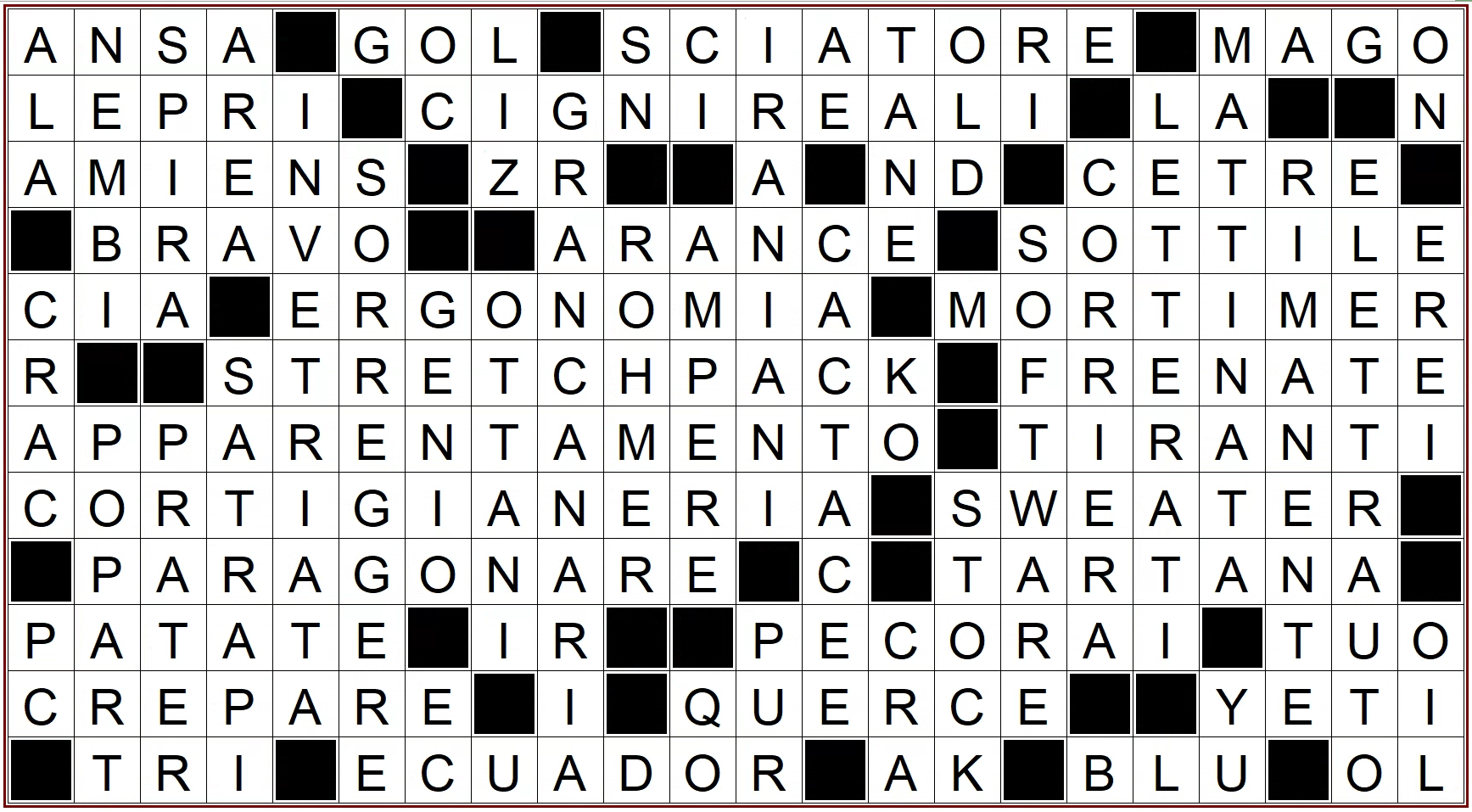 Soluzioni Dei Rebus Della Settimana 2021