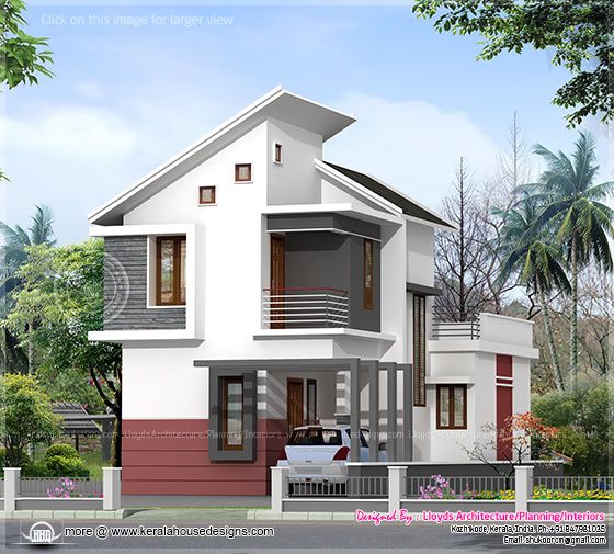 Small plot house in Kerala