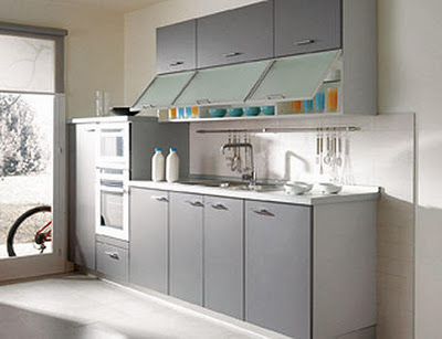 Decoraciones y Modernidades: Moderno color gris para la cocina