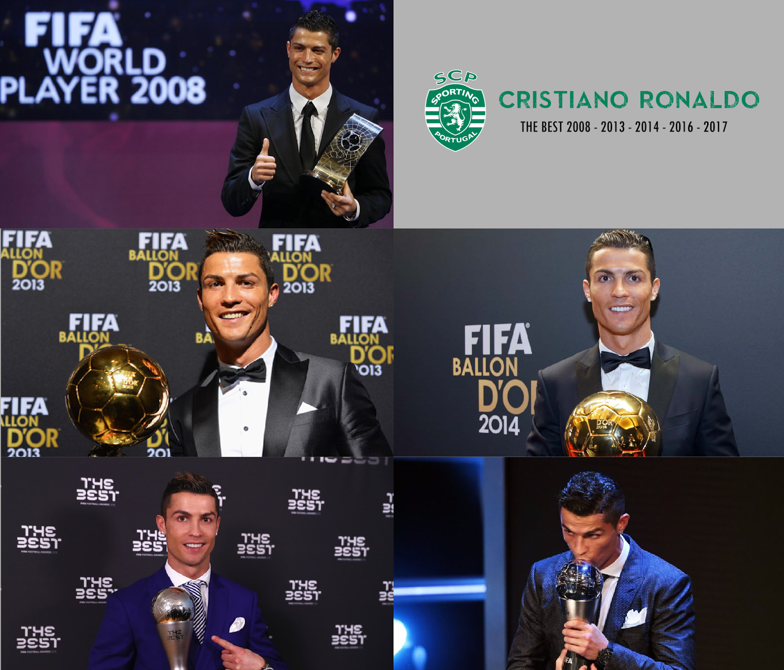 Cristiano Ronaldo recebe Bola de Ouro da FIFA pela segunda vez - SIC  Notícias