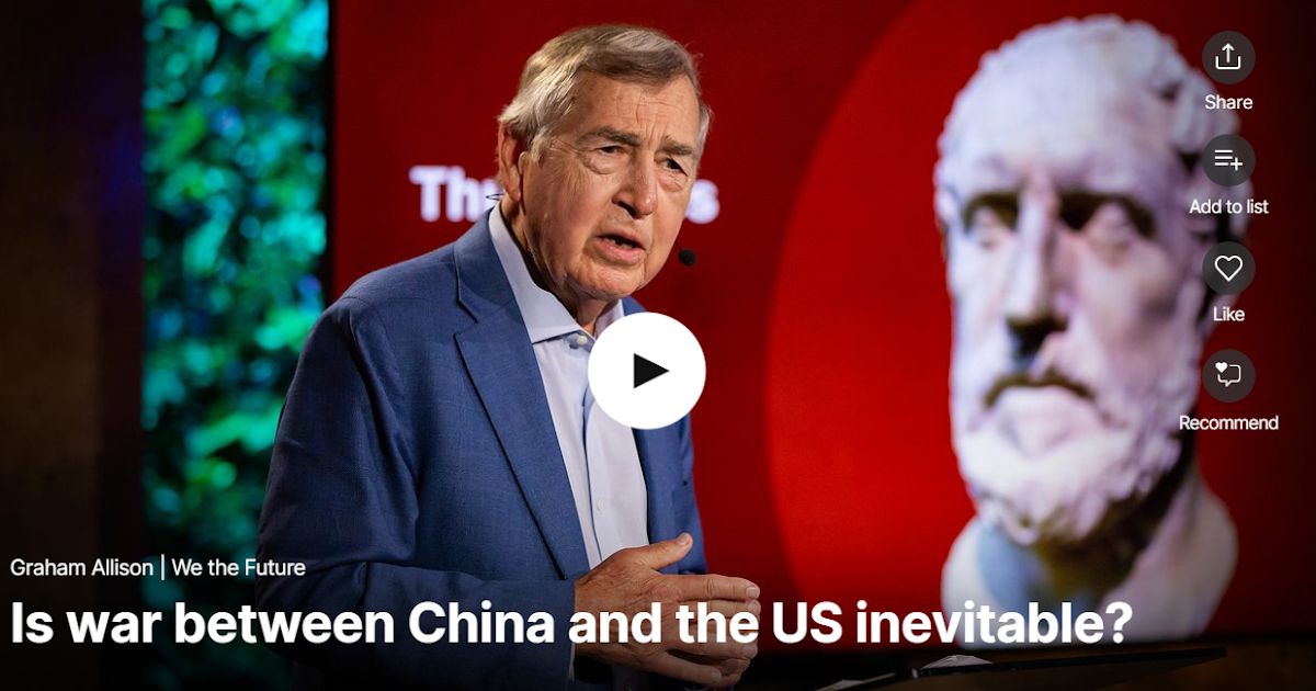 Ted 演講這樣聽才有效 美國大選之後 大家更應該聽這一則演講 修昔抵德陷阱thucydides Trap這個名詞 前陣子在美國媒體的大選分析節目經常提到 充實英文能力 記得貴在求精不在多