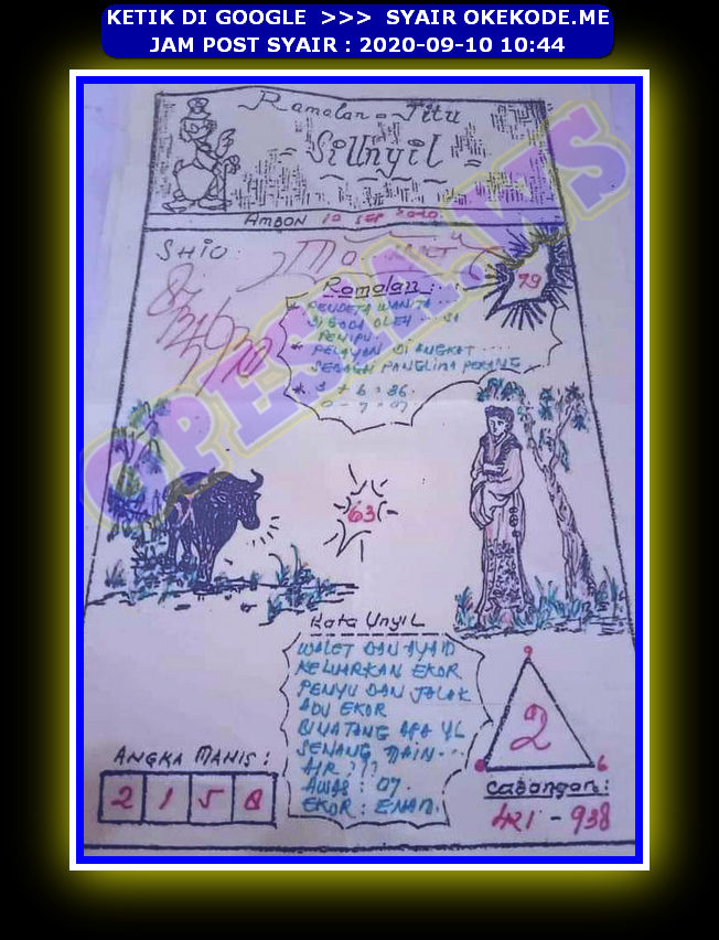 1 New Message Kode Syair Hongkong 10 September 2020 Forum Syair Togel Hongkong Singapura Sydney