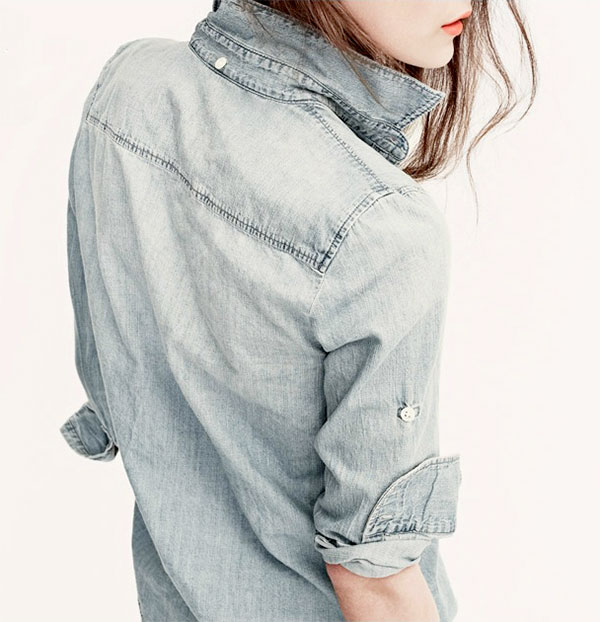 {style inspiration : denim when the leaves are falling}