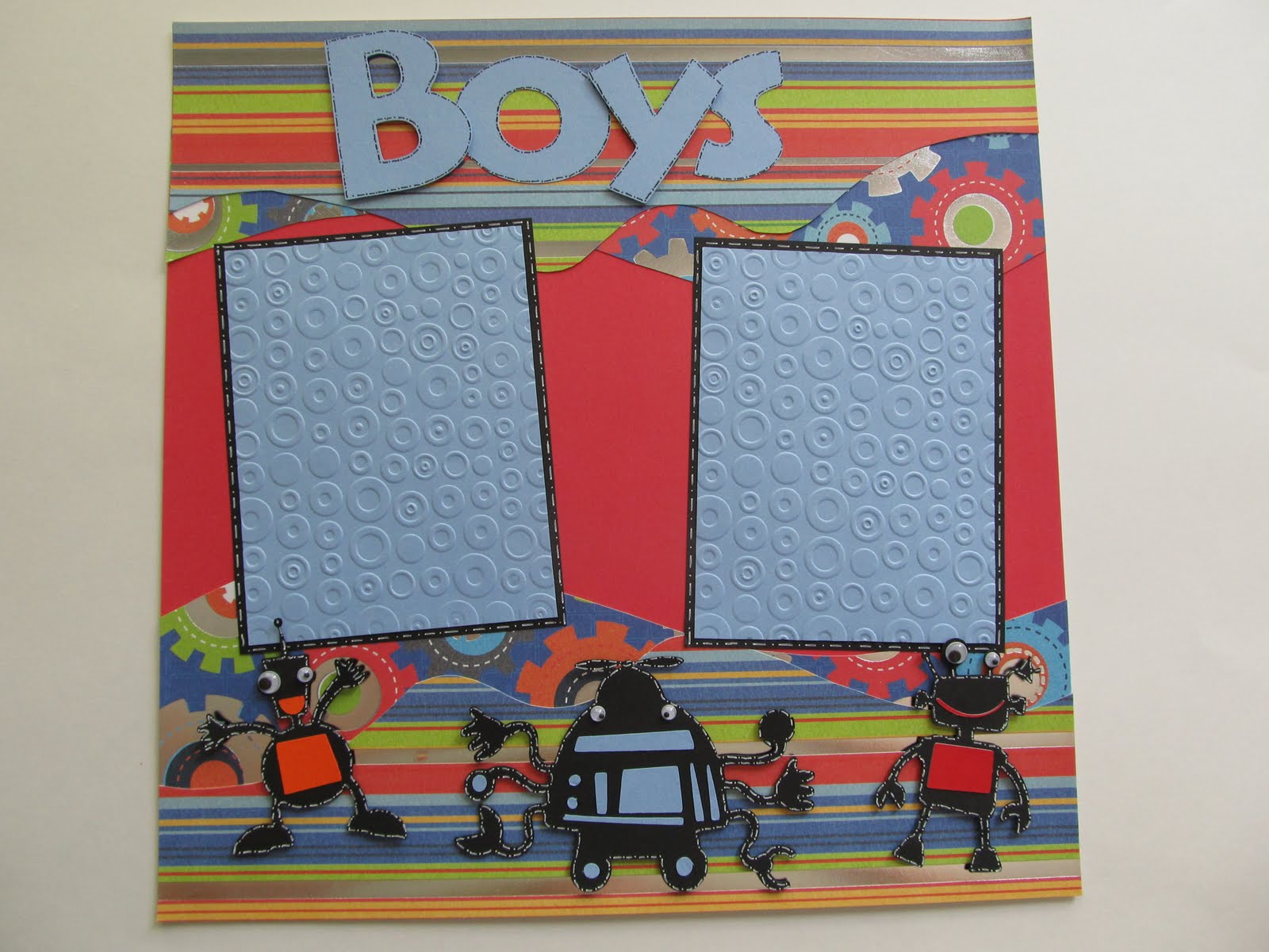 Creative Cricut Designs & More....: Boys Scrapbook Layout