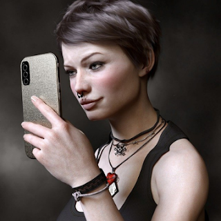 pretty cool girl taking selfie pfp