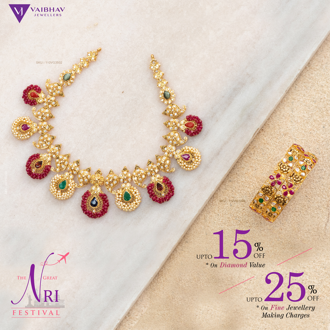 Exclusive Bridal Sets by Vaibhav Jewellers Jewellery Designs