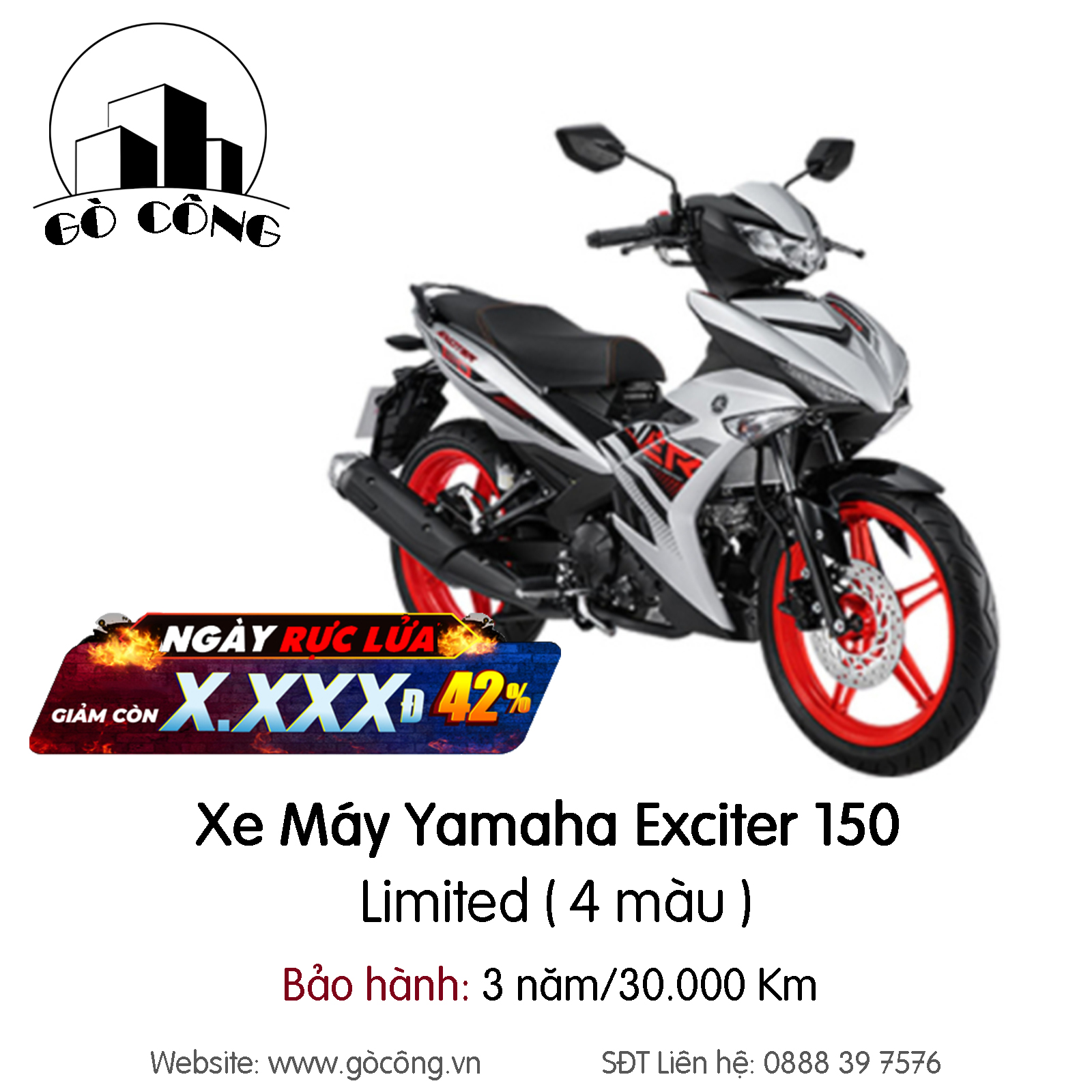 Bán xe máy Yamaha Exciter 150 cũ 2020 giá 2x triệu