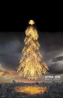 bom cluster seperti pohon natal, serangan kafir rusia di bumi suriah