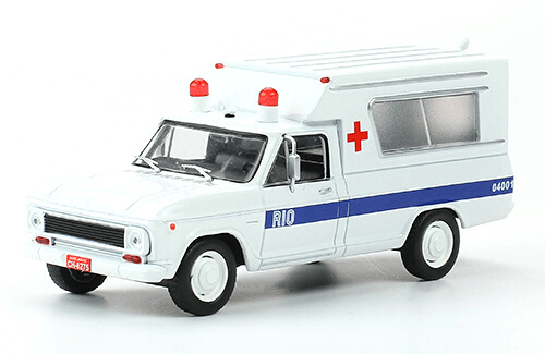 chevrolet collection, coleção chevrolet, chevrolet c-10 ambulância rio 1:43