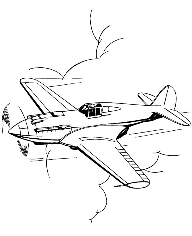 warplane coloring pages - photo #21