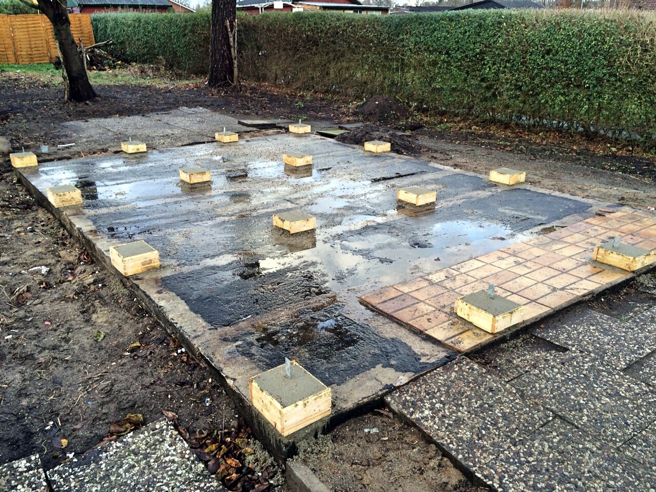 Ein chaotischer Schrebergarten-Blog: Mal so nebenbei... das Fundament ...