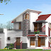 Modern house elevation - 1691 sq. ft.