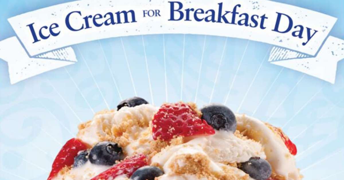 National Eat Ice Cream for Breakfast Day Wishes For Facebook