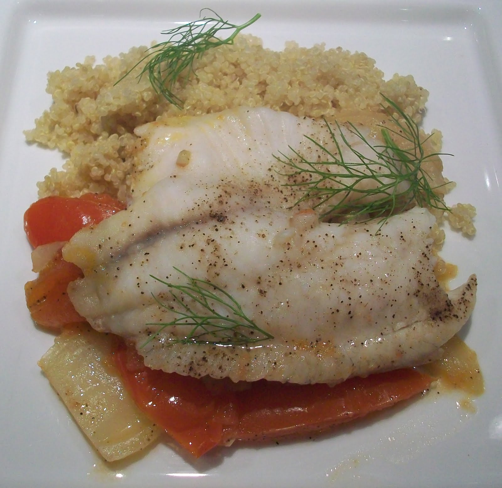 Stirring Up A Dream Halibut with Tomatoes and Fennel