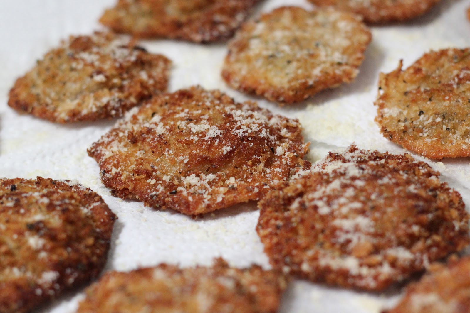 Fried Ricotta Cheese and Venison Ravioli