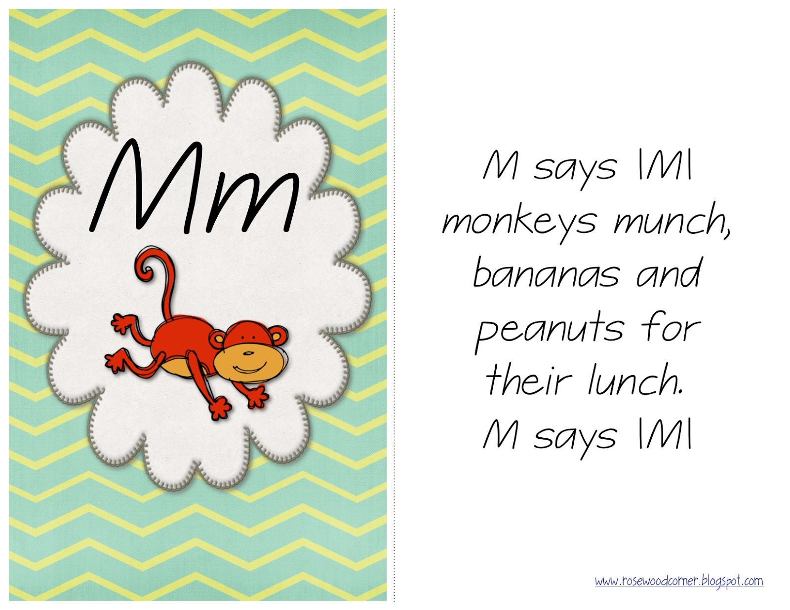 Rosewood Corner: {Forever Young} Alphabet Sound Flash Cards M-S