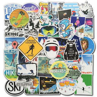 50pcs Outdoor Adventure Style Waterproof Sticker Pack for Water Bottle Vinyl Esthetic Stickers for Adults Teens Girls Woman- Pack Hiking Camping Travel Laptop Luggage Skateboard Bumper Car DIY 