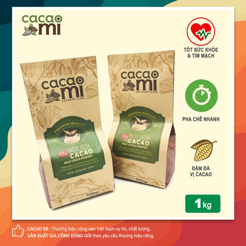 Bột Cacao Sữa Hoà Tan 3in1 Cacaomi - Vị Cacao Nguyên Chất 1kg Bột Cacao Sữa Hoà Tan 3in1 Cacaomi - Vị Cacao Nguyên Chất 1kg