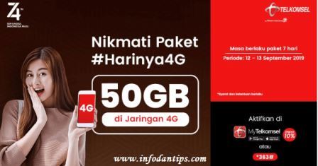 Paket Internet 4g Telkomsel Murah 40gb Hanya Rp 45 000