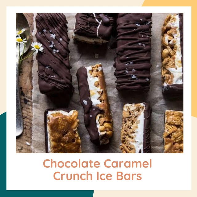 chocolate caramel crunch ice cream bars chocolate caramel crunch ice cream bars